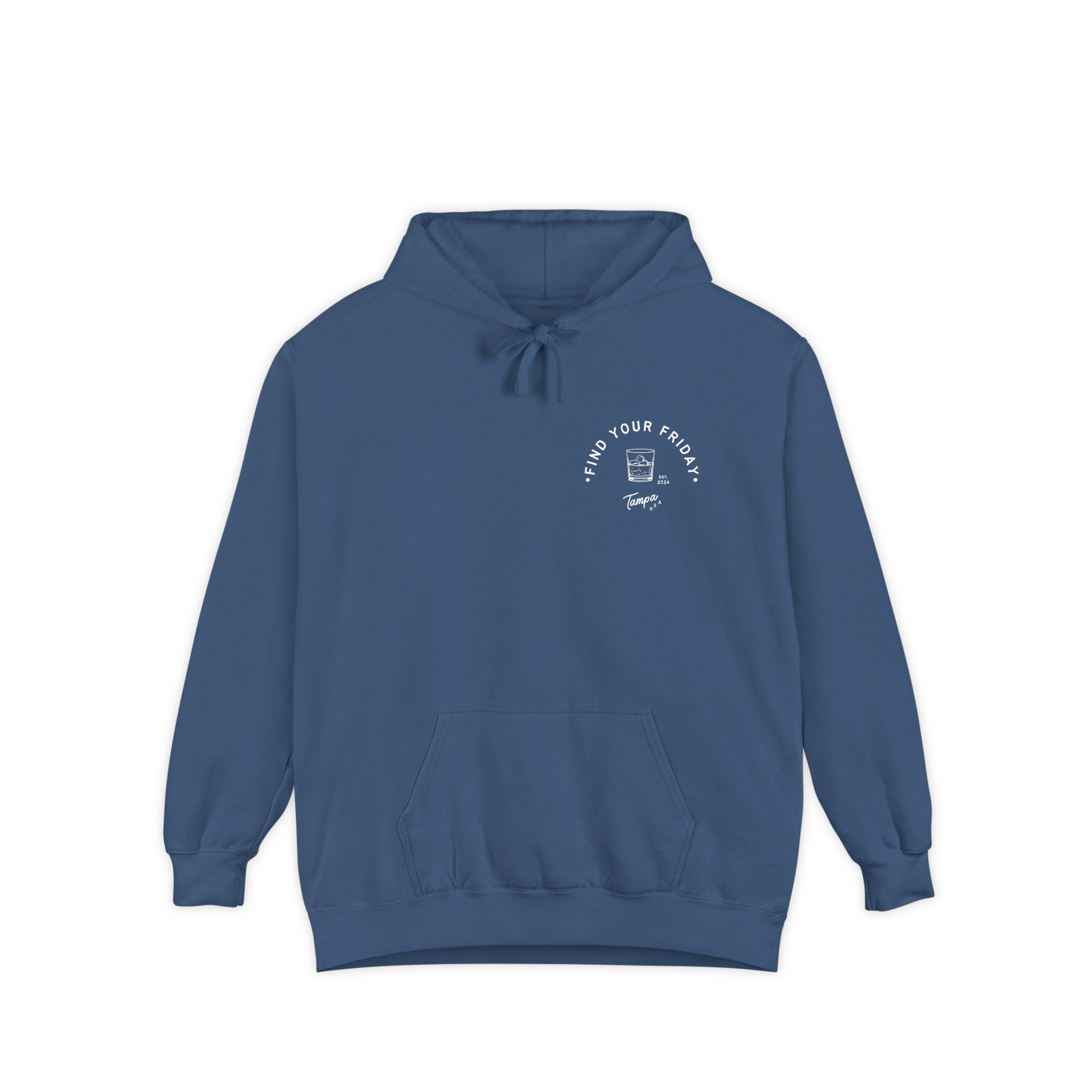 Be Old Fashioned Hoodie Denim - front view