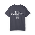 Be Old Fashioned Tee Navy - back graphic view