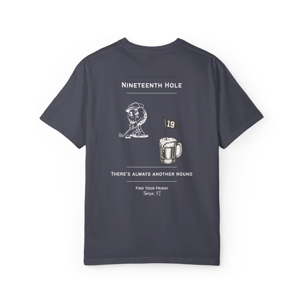 Nineteenth Hole Mug Tee - Navy