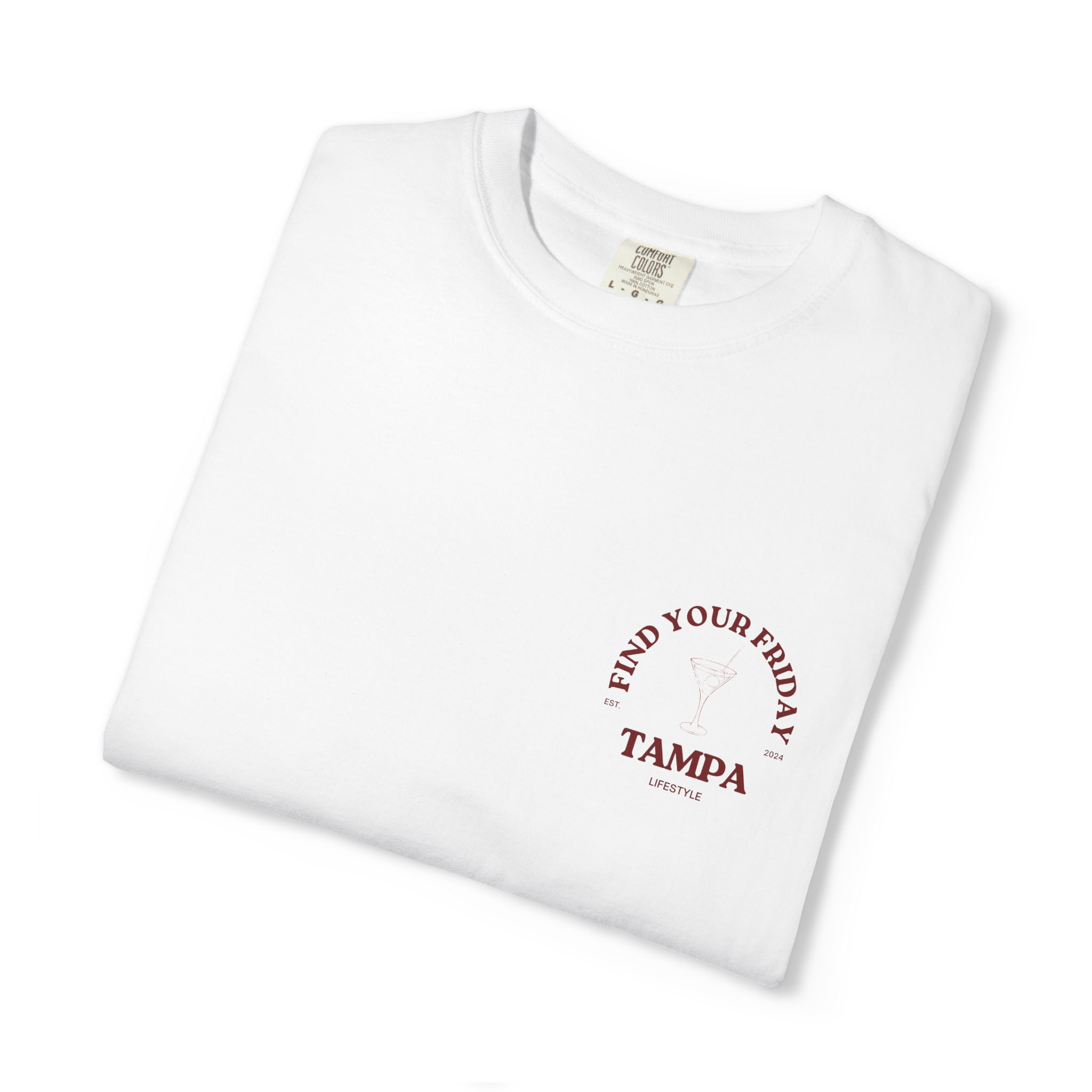 Extra Filthy Club Tee White - folded front view