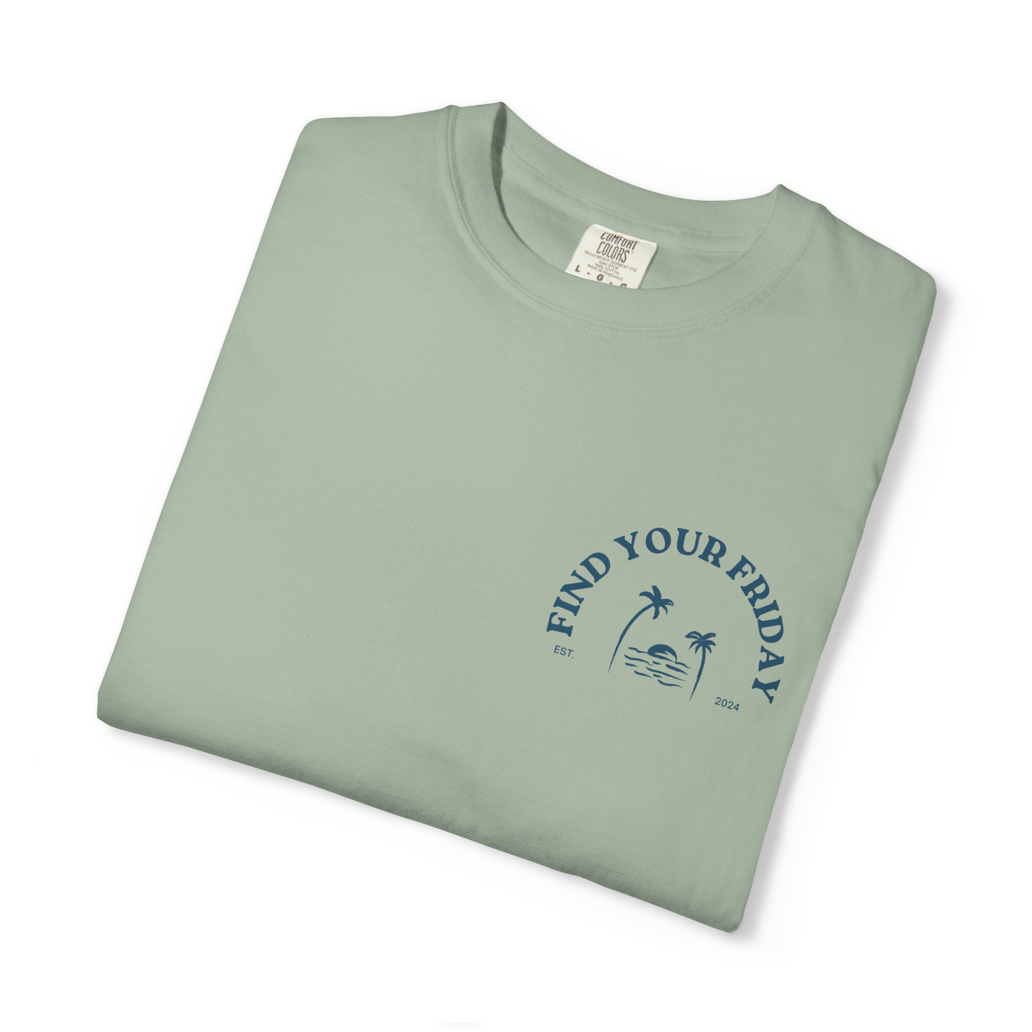 Find Your Friday Tee Bay - folded front view