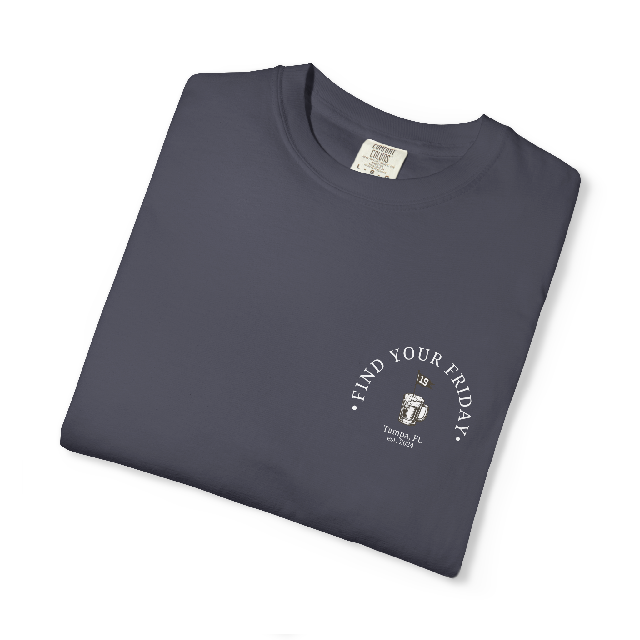 Nineteenth Hole Mug Tee - Navy