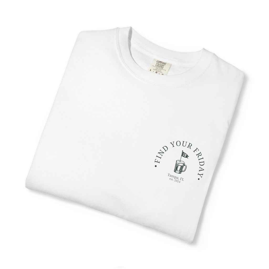 Nineteenth Hole Mug Tee - White