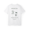 Nineteenth Hole Tee White - back graphic with shot glass design