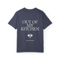 Out Of My Kitchen Tee Denim - back graphic view