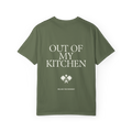 Out Of My Kitchen Tee Sage - back graphic view