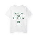 Out Of My Kitchen Tee White - back graphic view