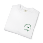 Out Of My Kitchen Tee White - folded front view
