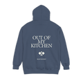Out Of My Kitchen Hoodie Denim - back graphic view